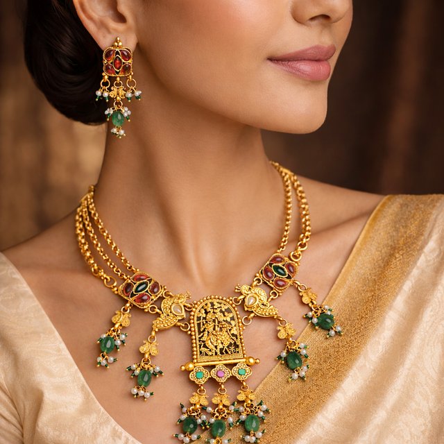 Classic Gold-Finish Necklace